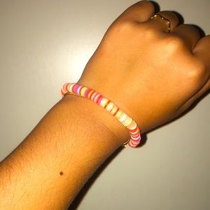 Preppy clay bead bracelet🎀